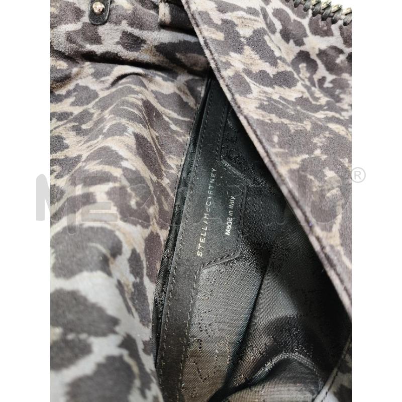 TRACOLLINA STELLA MCCARTNEY FALABELLA LEOPARDATO GRIGIO CATENA ARGENTO  | Mercatino dell'Usato Roma talenti 4