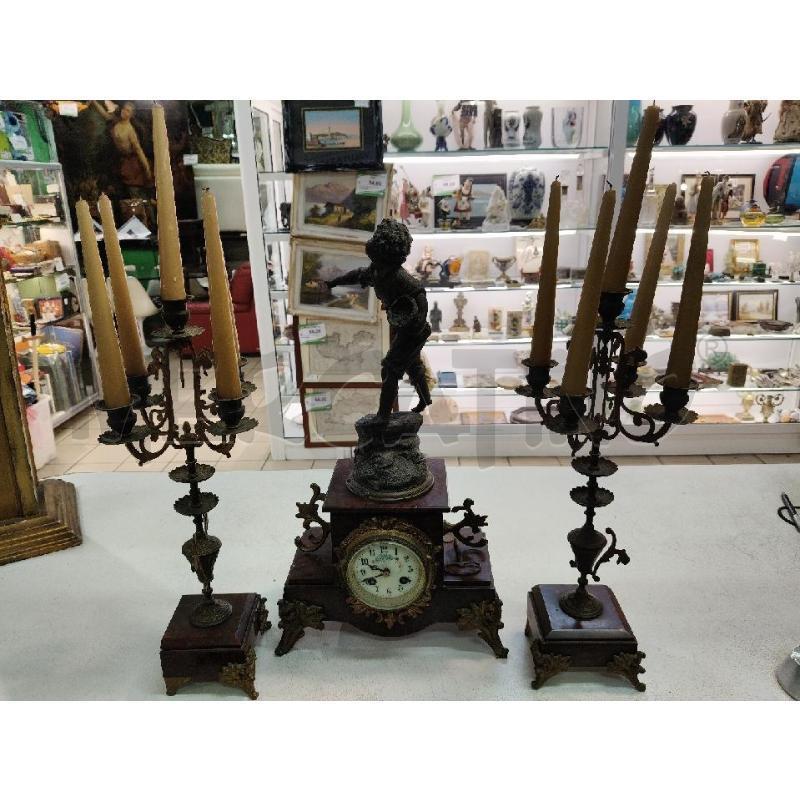 TRIS OROLOGIO+2 CANDELIERI FRANCESI EP  | Mercatino dell'Usato Roma talenti 1