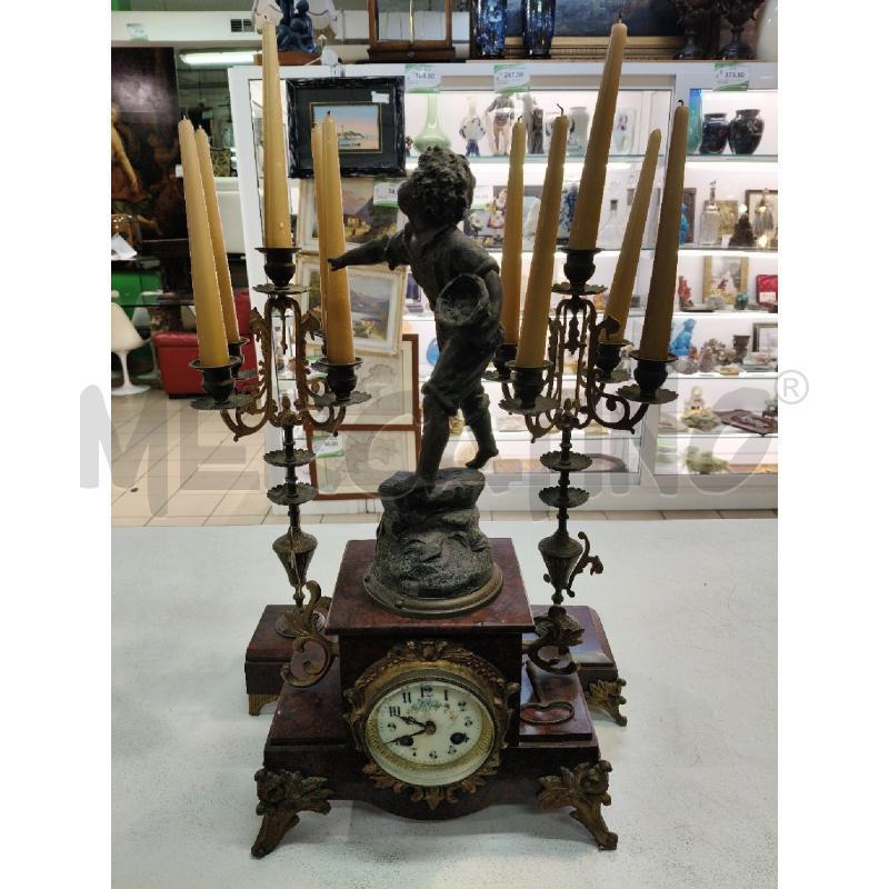 TRIS OROLOGIO+2 CANDELIERI FRANCESI EP  | Mercatino dell'Usato Roma talenti 2