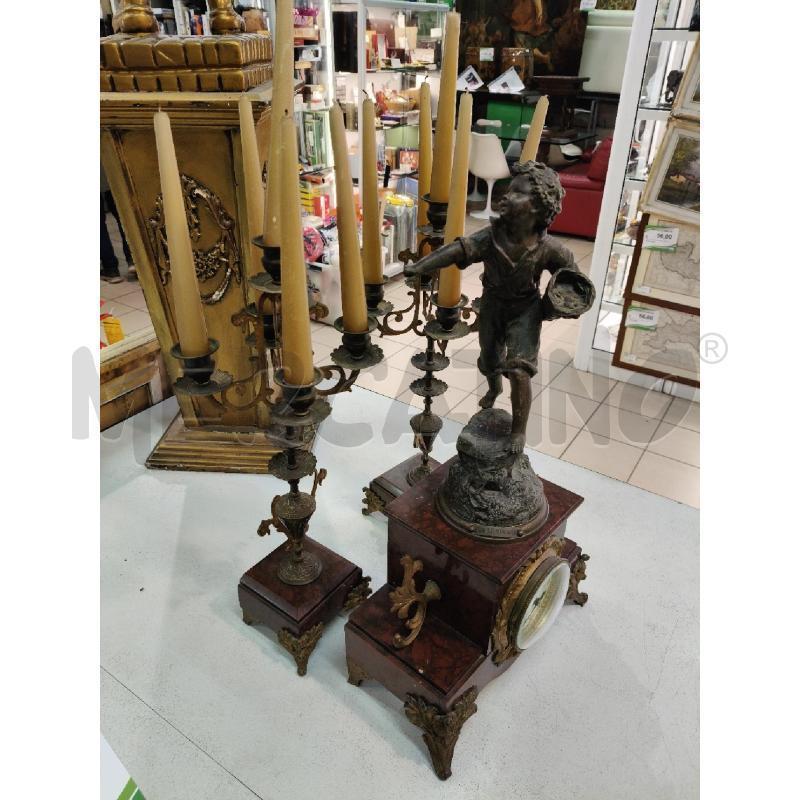 TRIS OROLOGIO+2 CANDELIERI FRANCESI EP  | Mercatino dell'Usato Roma talenti 5