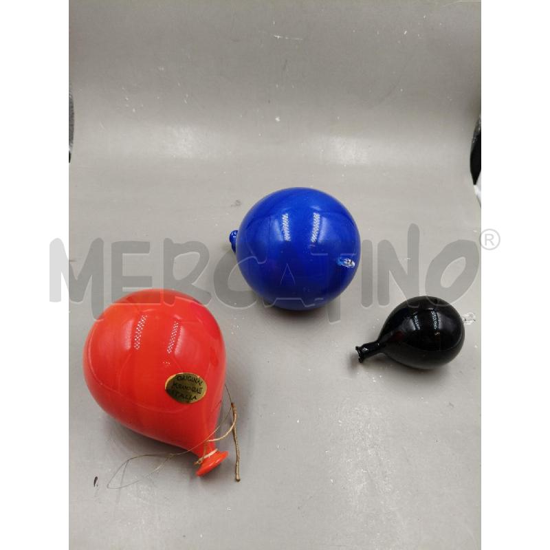 TRIS PALLONCINI MURANO  | Mercatino dell'Usato Roma talenti 1