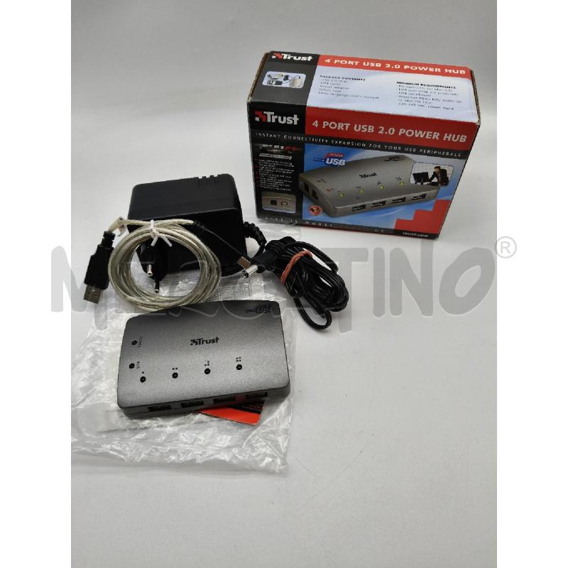 TRUST 4 PORT USB 2.0 POWER HUB | Mercatino dell'Usato Roma talenti 1