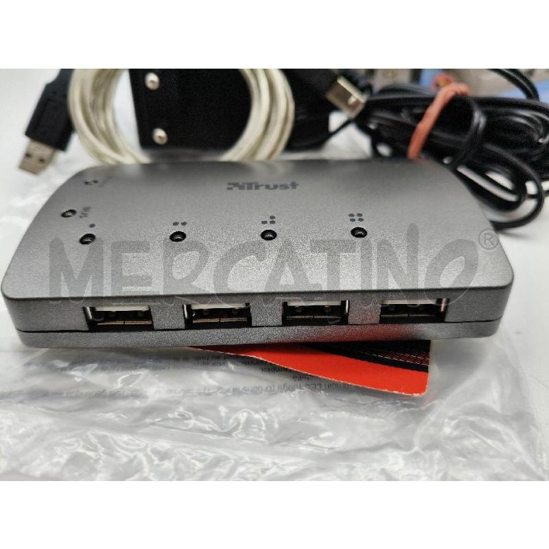 TRUST 4 PORT USB 2.0 POWER HUB | Mercatino dell'Usato Roma talenti 3
