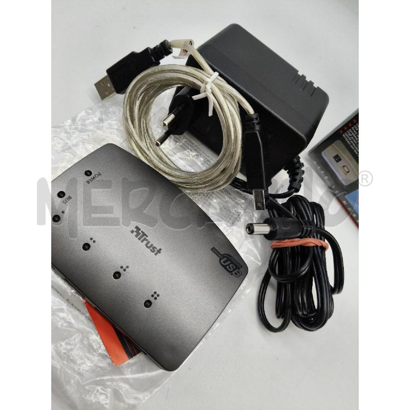 TRUST 4 PORT USB 2.0 POWER HUB | Mercatino dell'Usato Roma talenti 4