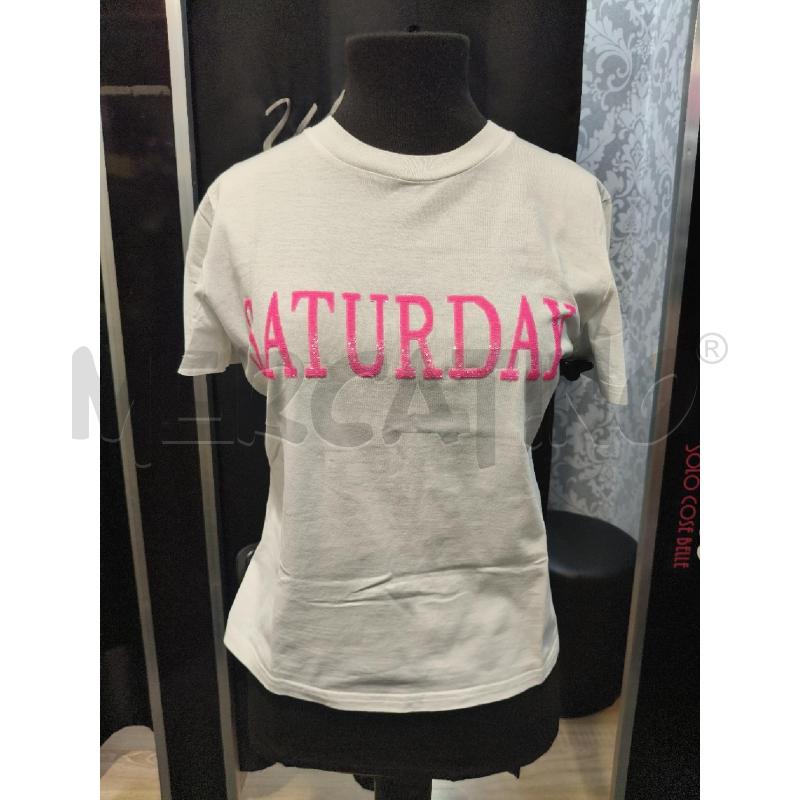 T SHIRT DONNA ALBERTA FERRETTI BIANCO SATURDAY PAILL FUC | Mercatino dell'Usato Roma talenti 1
