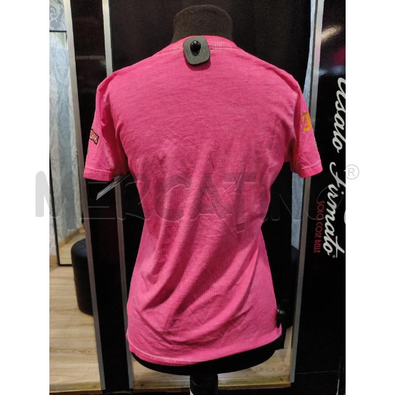 T SHIRT DSQUARED ROSA FLUO SCRITTE NE  | Mercatino dell'Usato Roma talenti 3