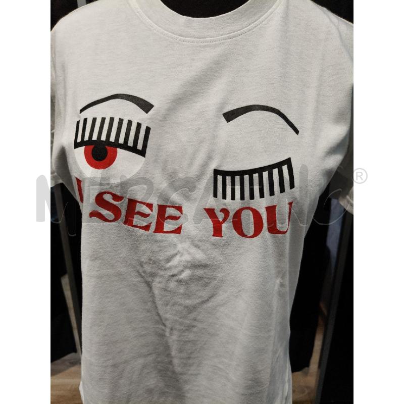 T SHIRT D CHIARA FERRAGNI BIA I SEE YOU | Mercatino dell'Usato Roma talenti 2