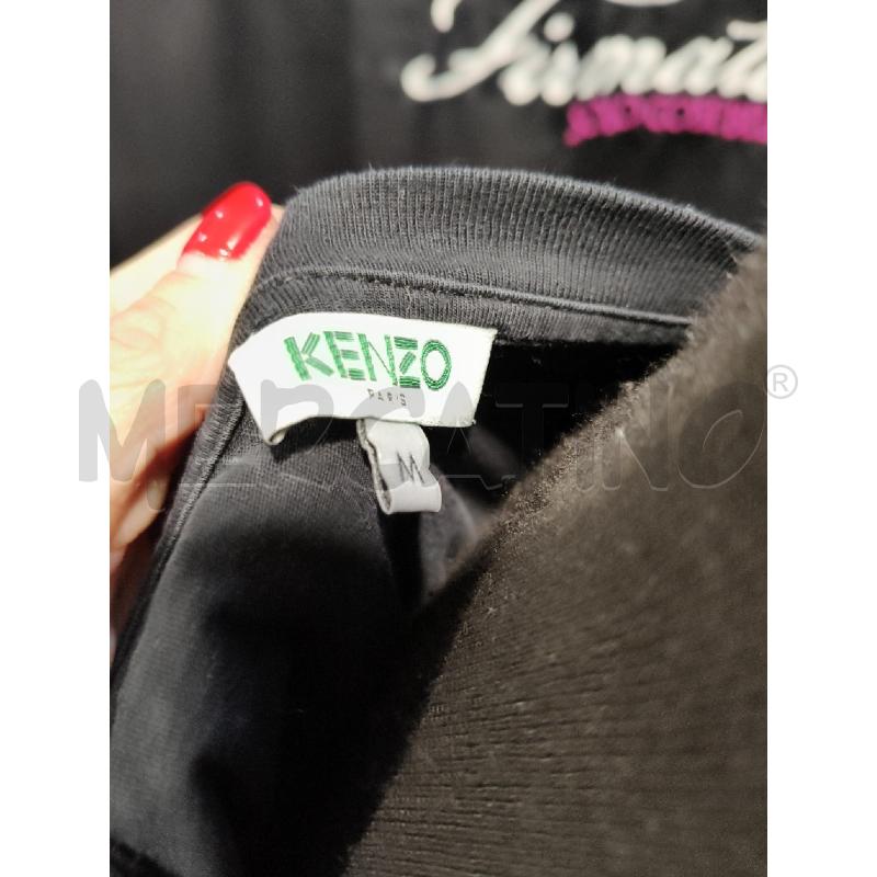 T SHIRT D KENZO NERO TIGRE LOGO MAGENTA | Mercatino dell'Usato Roma talenti 4