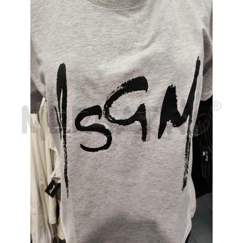 T SHIRT D MSGM GRI LOGO NE PENNEL | Mercatino dell'Usato Roma talenti 2
