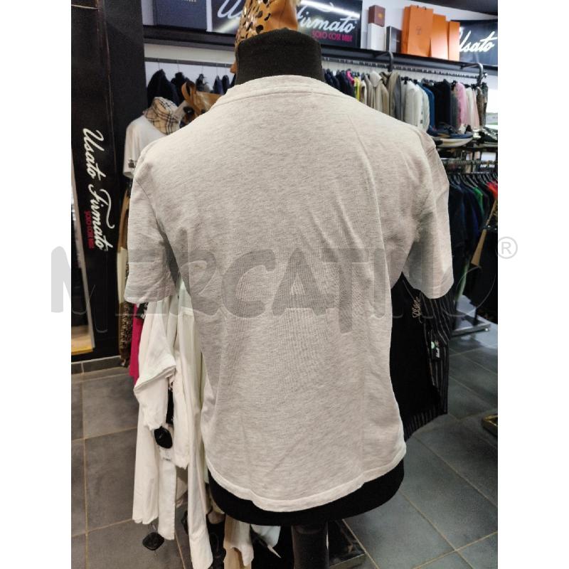 T SHIRT D MSGM GRI LOGO NE PENNEL | Mercatino dell'Usato Roma talenti 3