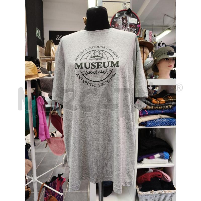 T SHIRT UOMO MUSEUM GRI LOGO VERDE | Mercatino dell'Usato Roma talenti 1