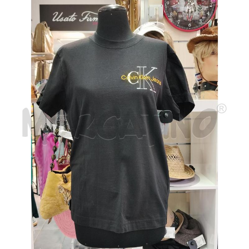 T SHIRT U CALVIN KLEIN NE LOGO RICAM GIA | Mercatino dell'Usato Roma talenti 1