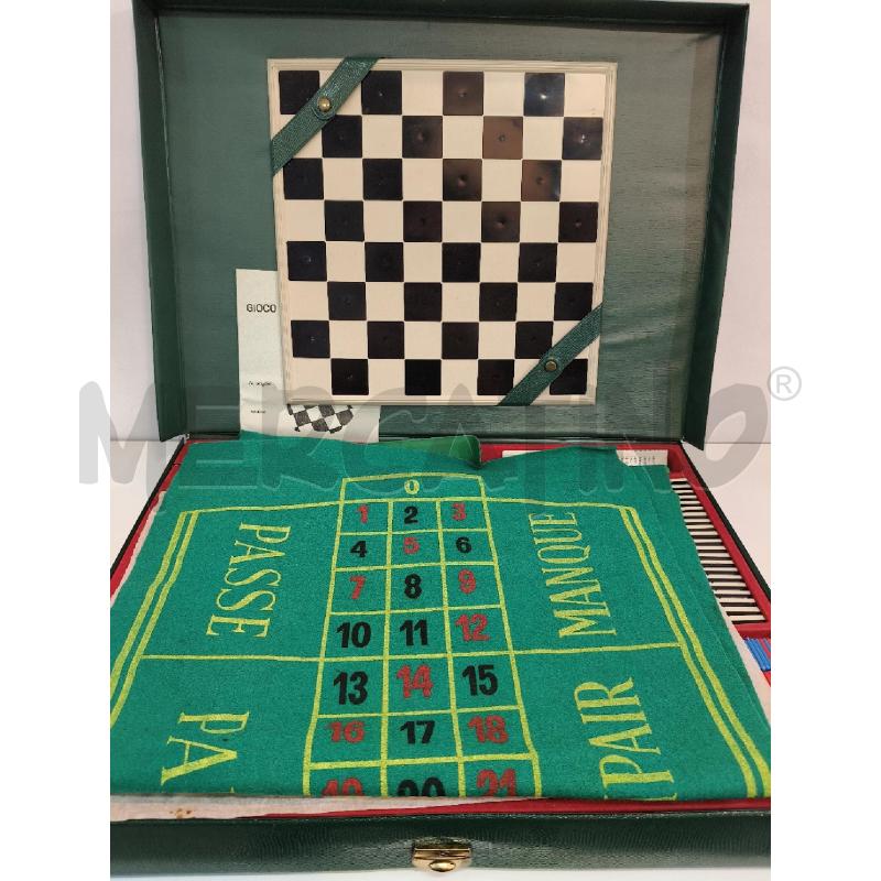 VALIGETTA CON FICHES ROULETTE E SCACCHIERA PL | Mercatino dell'Usato Roma talenti 1
