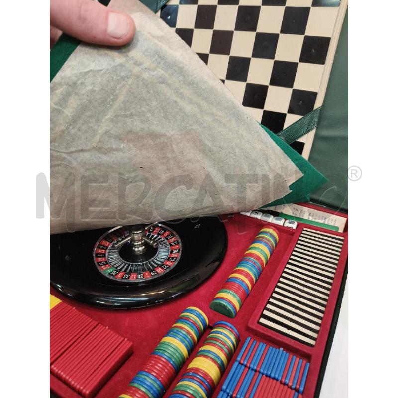 VALIGETTA CON FICHES ROULETTE E SCACCHIERA PL | Mercatino dell'Usato Roma talenti 3