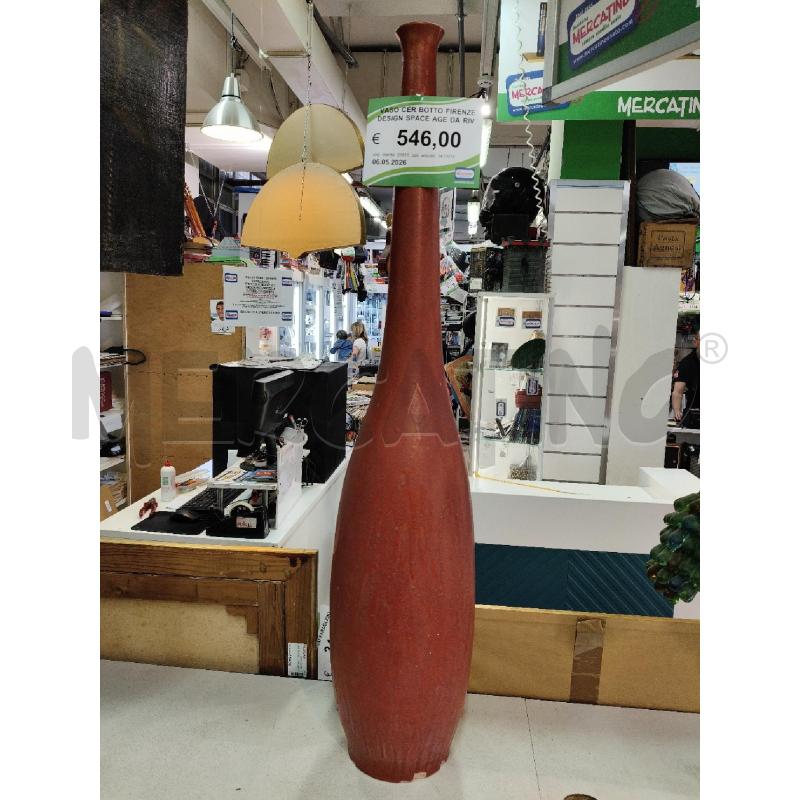 VASO CER BOTTO FIRENZE DESIGN SPACE AGE DA RIV | Mercatino dell'Usato Roma talenti 1