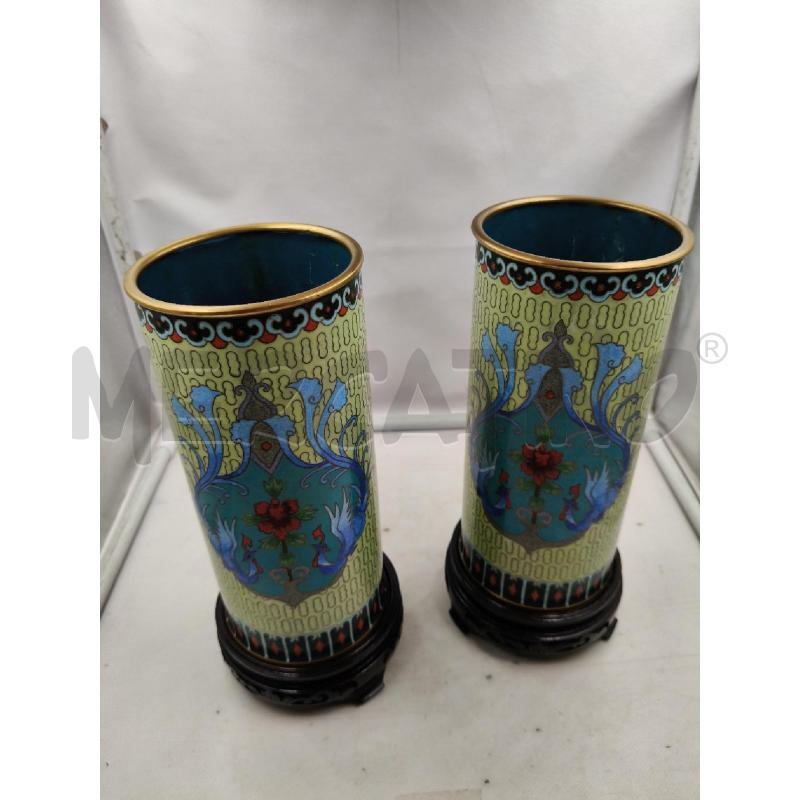 VASO COPPIA CLOSONNE | Mercatino dell'Usato Roma talenti 1