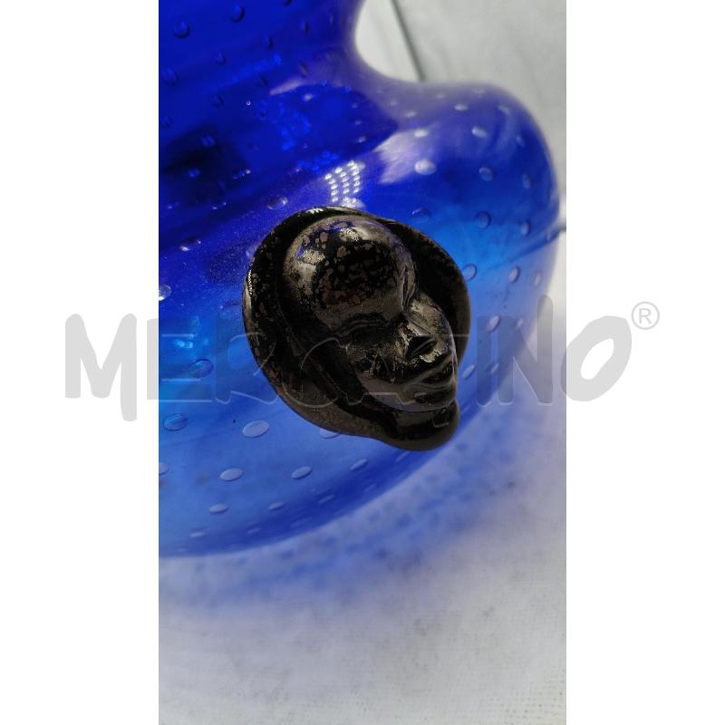 VASO MURANO BLU TESTE MORO  | Mercatino dell'Usato Roma talenti 3