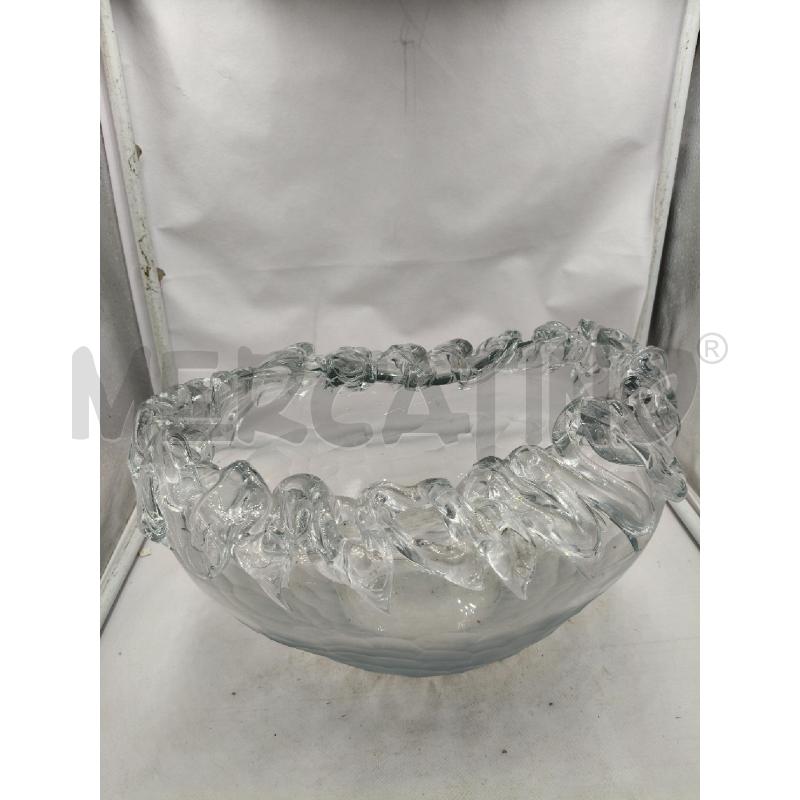 VASO MURANO EFFETTO GHIACCIO | Mercatino dell'Usato Roma talenti 1