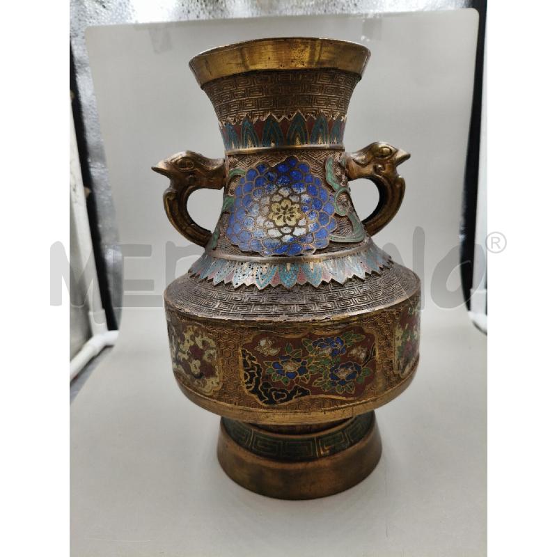 VASO ORIENT BRONZO SMALTI  | Mercatino dell'Usato Roma talenti 2