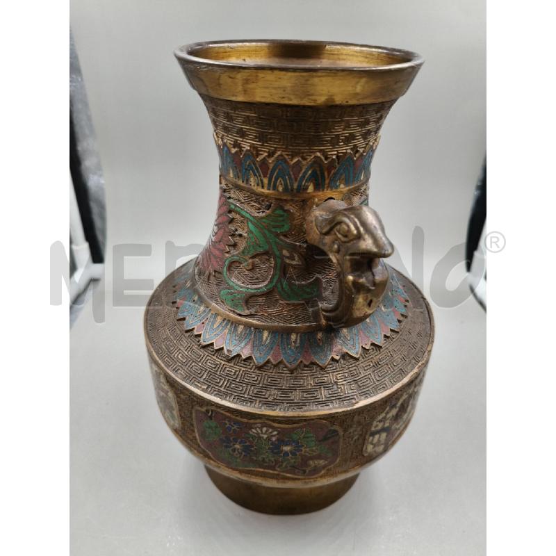 VASO ORIENT BRONZO SMALTI  | Mercatino dell'Usato Roma talenti 3