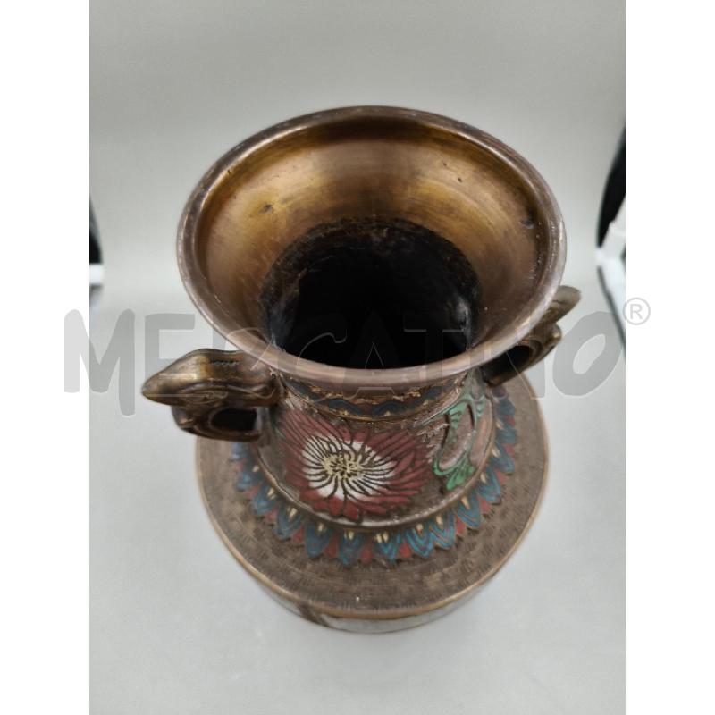 VASO ORIENT BRONZO SMALTI  | Mercatino dell'Usato Roma talenti 4