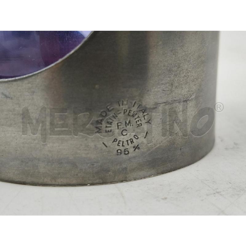 VASO PELTRO CRIST VIOLA  | Mercatino dell'Usato Roma talenti 3