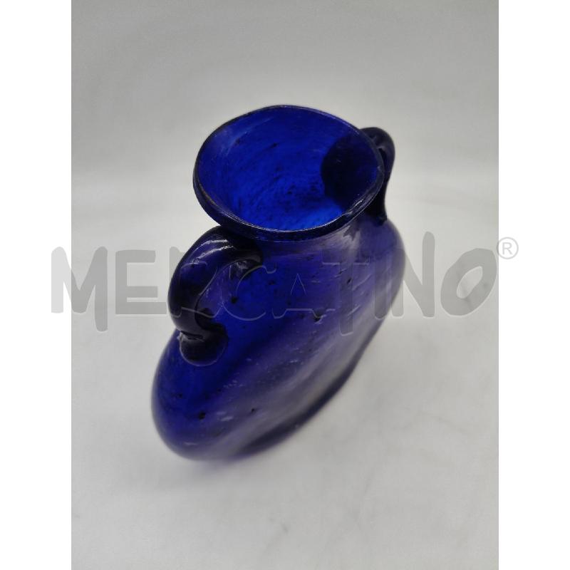 VASO VETRO BLU TIPO MURANO  | Mercatino dell'Usato Roma talenti 3
