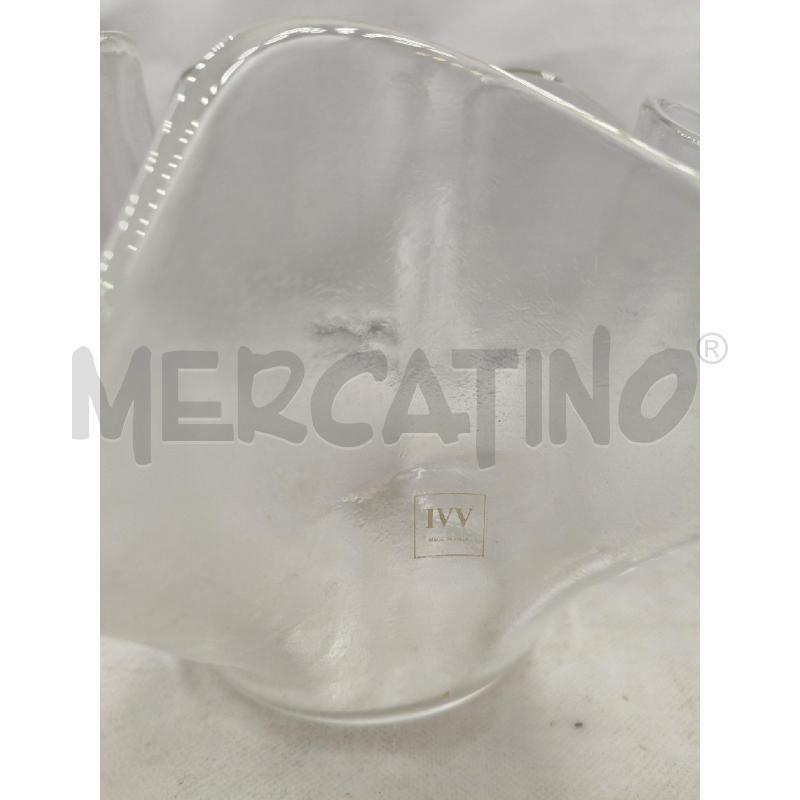VASO VETRO FAZZOLETTO IVV | Mercatino dell'Usato Roma talenti 4