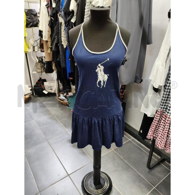 VESTITINO RALPH LAUREN BLU BALZA MAXI LOGO  | Mercatino dell'Usato Roma talenti 1