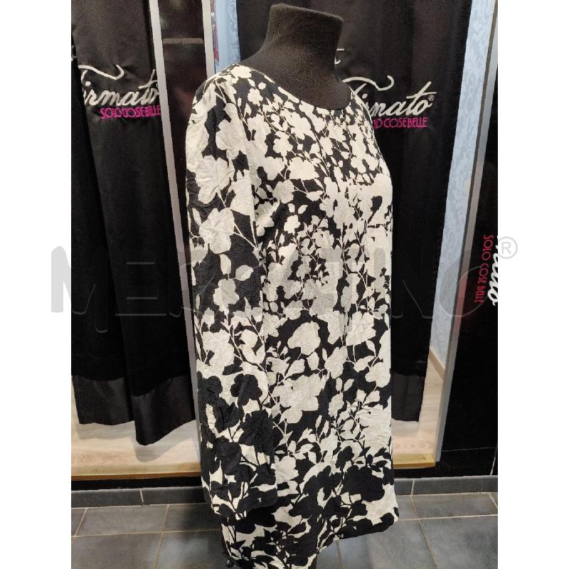 VESTITINO TWIN SET NERO FOGLIE BEIGE BOTT LAT | Mercatino dell'Usato Roma talenti 3