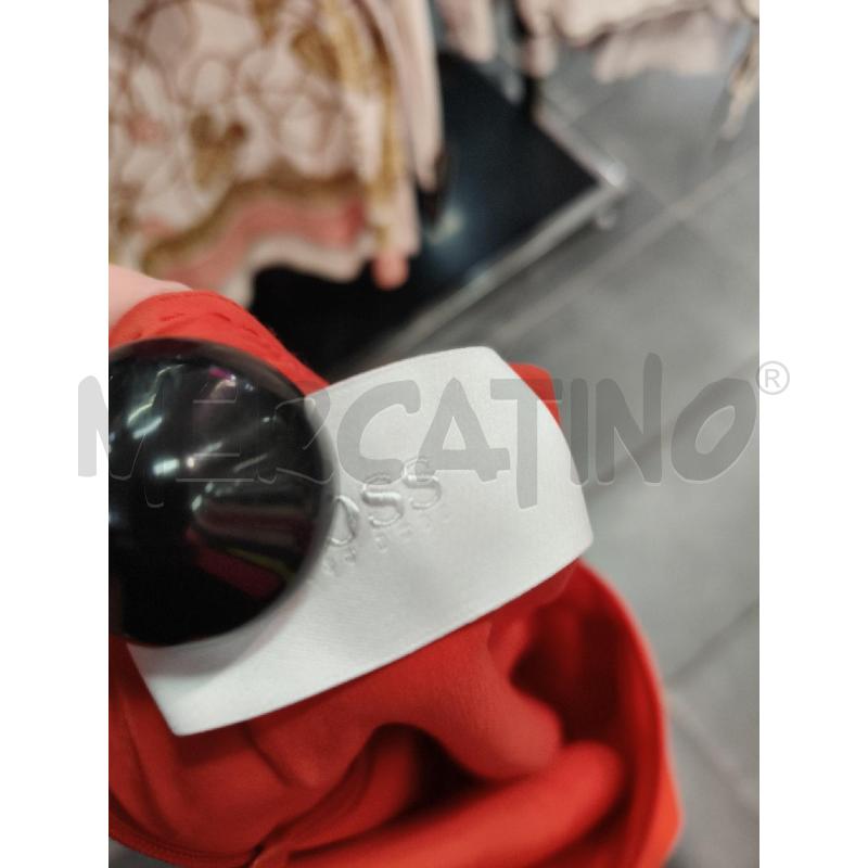 VESTITO DONNA BOSS ARANCIONE IN CREPE SCOLLO V CUCI  | Mercatino dell'Usato Roma talenti 4