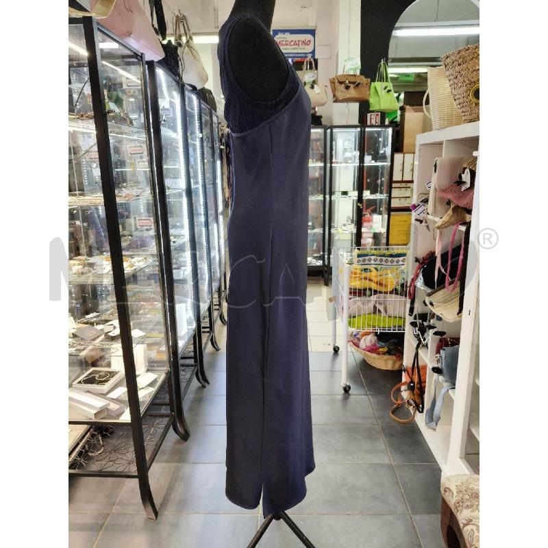 VESTITO LU ARMANI EXCHANGE SATIN BLU CON MAGLIA TRAF | Mercatino dell'Usato Roma talenti 3