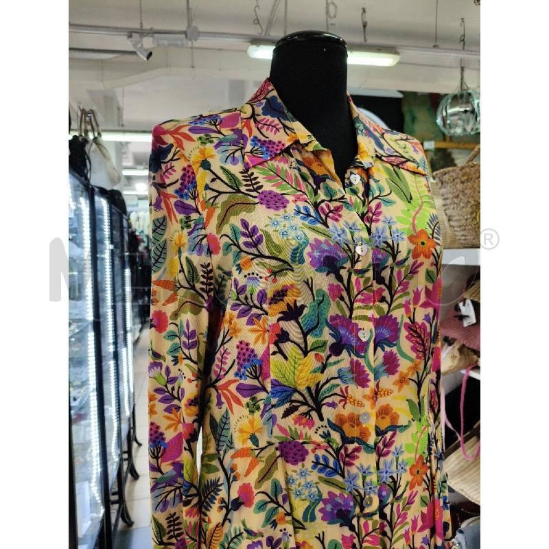 VESTITO LU BOTTONCINI  OTTOTREDICI OCRA FANT FLOREALE | Mercatino dell'Usato Roma talenti 2