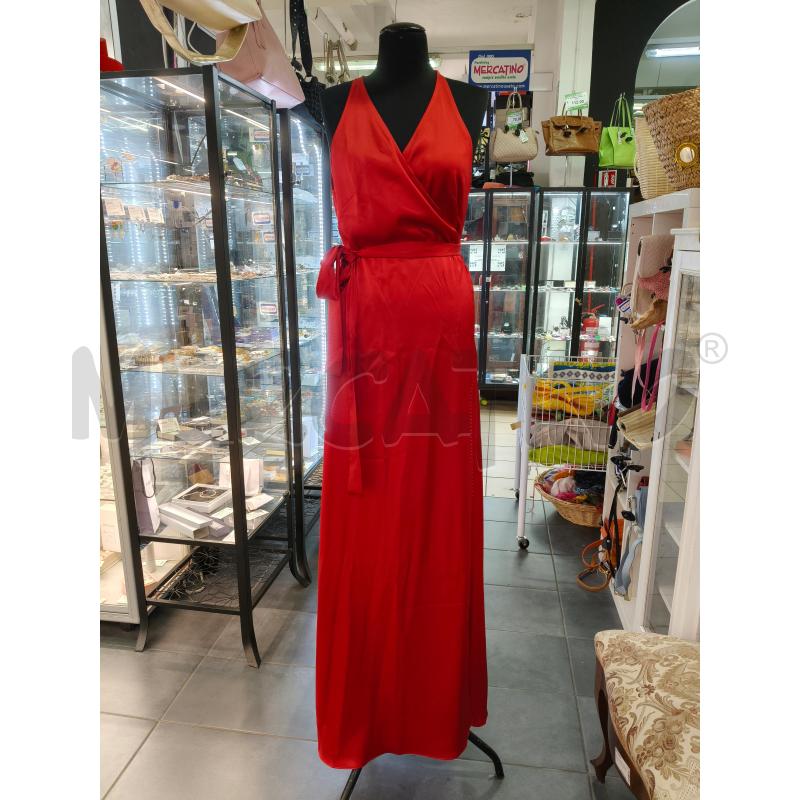 VESTITO LU DIANE VON FURSTENBERG SATIN ROSSO PORTAF  | Mercatino dell'Usato Roma talenti 1