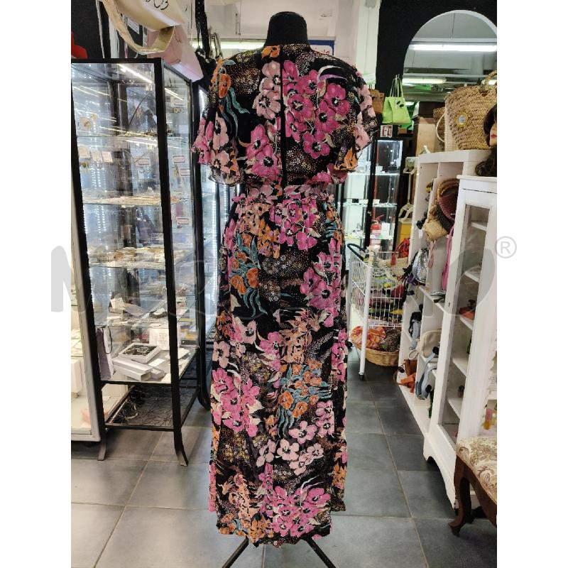 VESTITO LU JUST CAVALLI VOILE NERO FIORI COL  | Mercatino dell'Usato Roma talenti 4