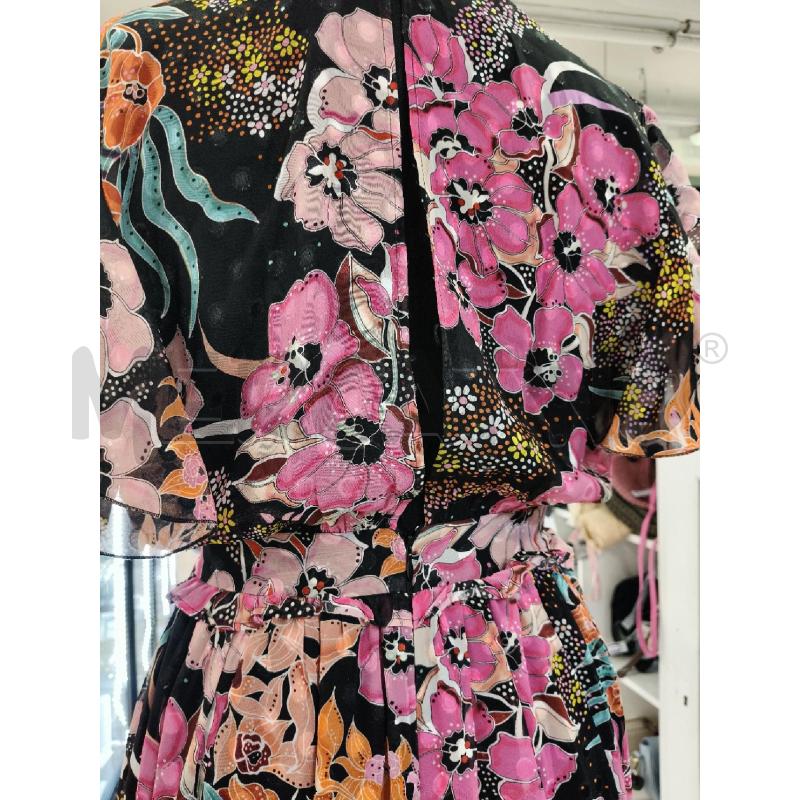 VESTITO LU JUST CAVALLI VOILE NERO FIORI COL  | Mercatino dell'Usato Roma talenti 5