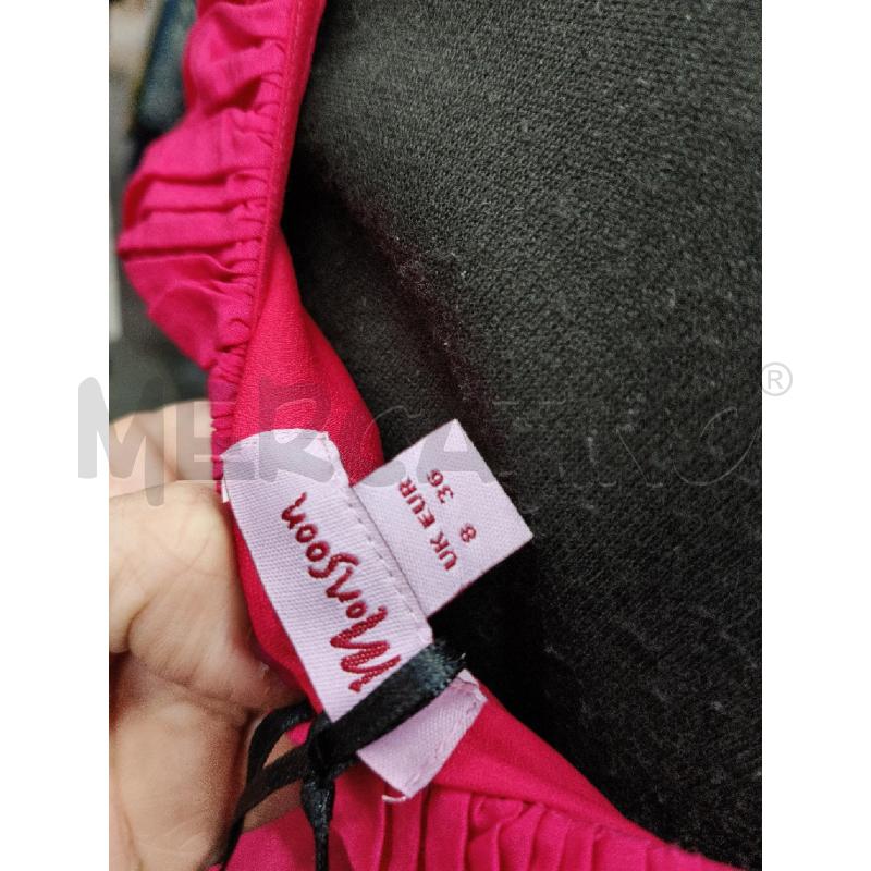 VESTITO MONSOON MAGENTA FASCIA SATIN  | Mercatino dell'Usato Roma talenti 4