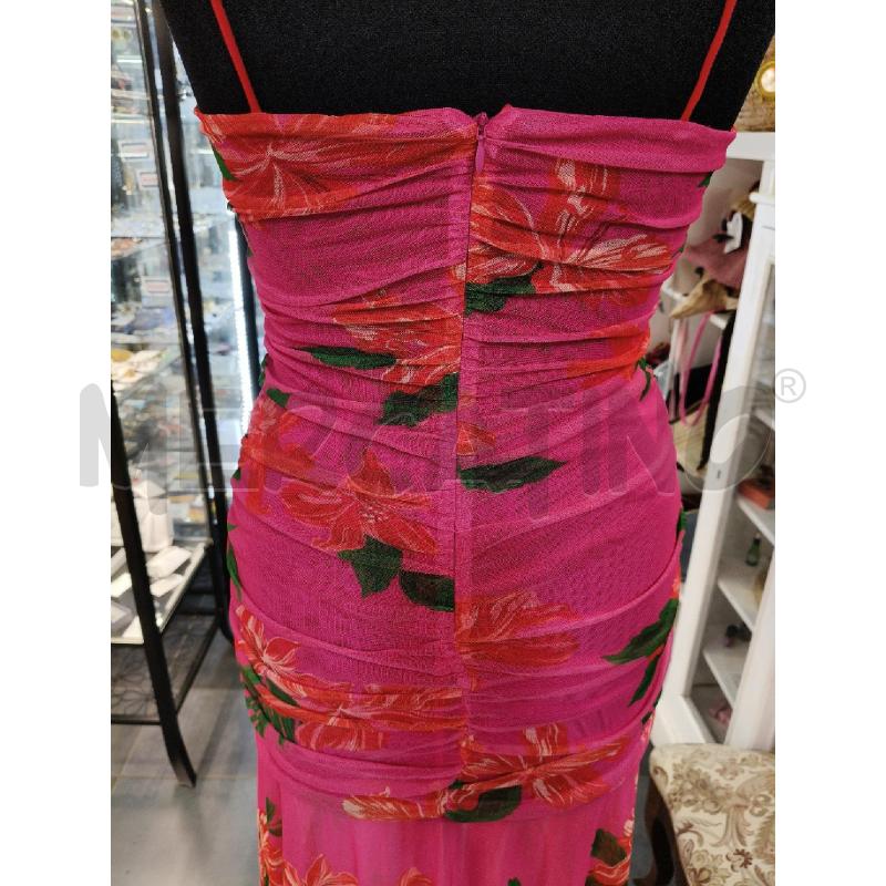 VESTITO PINKO TULLE FUC FIORI ROSSI ARRIC | Mercatino dell'Usato Roma talenti 3