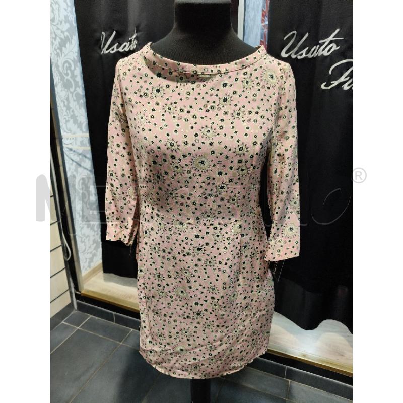 VESTITO SETA ATTIC BARN ROSA FIORI GIA NE  | Mercatino dell'Usato Roma talenti 1