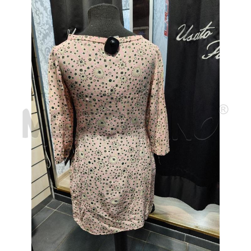 VESTITO SETA ATTIC BARN ROSA FIORI GIA NE  | Mercatino dell'Usato Roma talenti 3