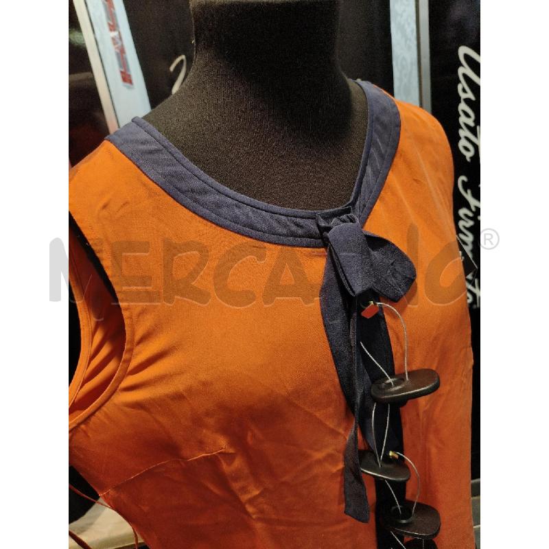 VESTITO SETA LUISA SPAGNOLI ARA BLU  | Mercatino dell'Usato Roma talenti 2