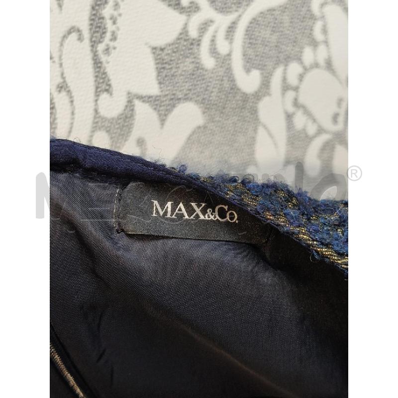 VESTITO SMAN MAX CO BOUCLE BLU ORO MAXI COLLO  | Mercatino dell'Usato Roma talenti 4