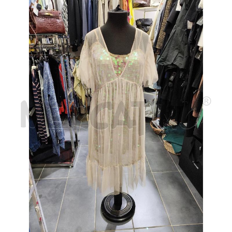 VESTITO TWIN SET ACTITUDE BEI DISCHI PAILLETTES/TULLE | Mercatino dell'Usato Roma talenti 1