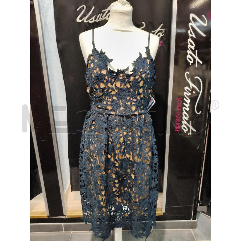 VESTITO  VERO MODA MACRAME FIORI BLU FOD NUDE | Mercatino dell'Usato Roma talenti 1