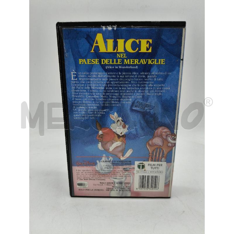 VHS ALICE NEL PAESE DELLE MERAVIGLIE | Mercatino dell'Usato Roma talenti 3