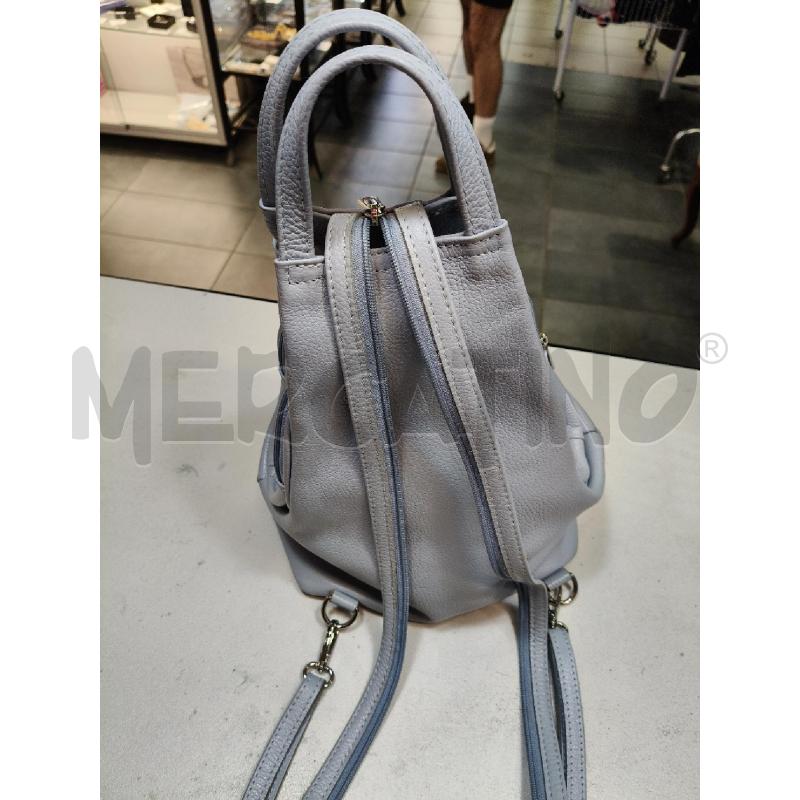 ZAINO D PELLE CEL TRAPEZIOCON MANICI  | Mercatino dell'Usato Roma talenti 3