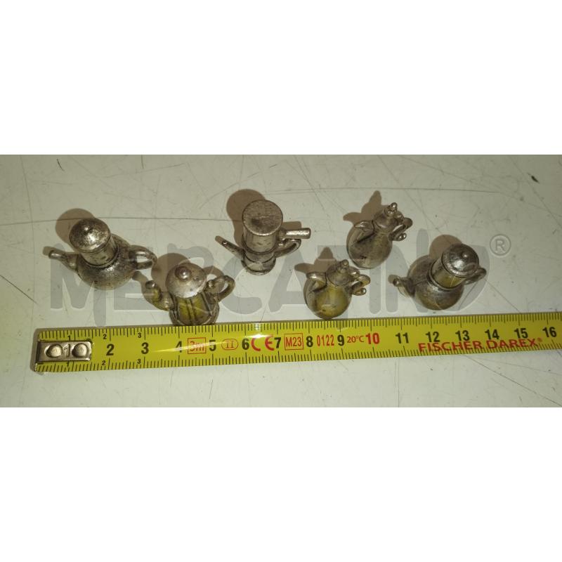 6 MINIATURE CAFFETTIERE LAVAZZA | Mercatino dell'Usato Roma zona marconi 2