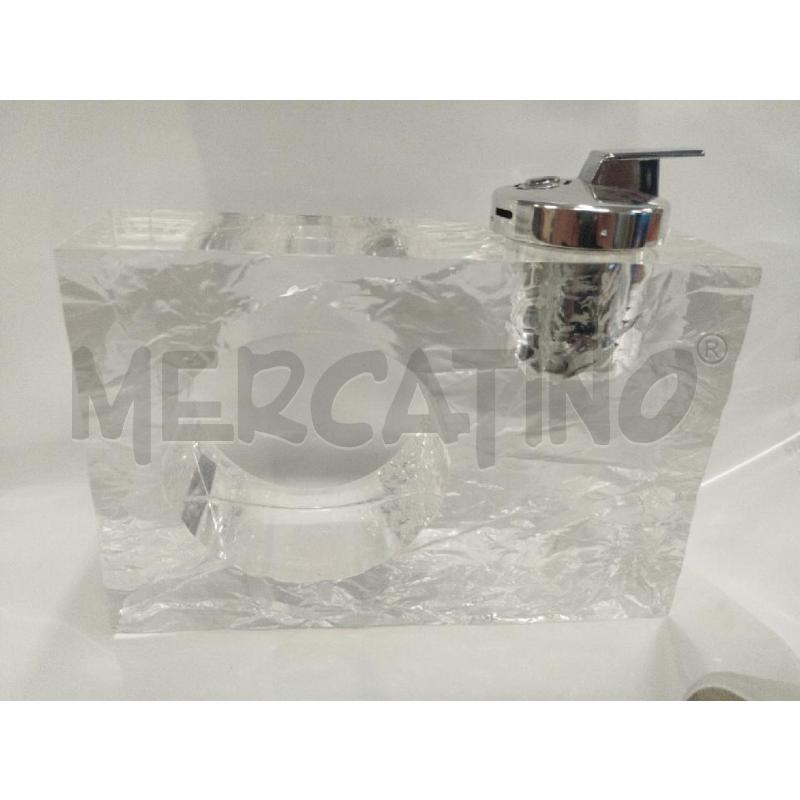 ACCENDINO DA TAVOLO PLEXIGLASS CM 18X5X15 | Mercatino dell'Usato Roma zona marconi 1
