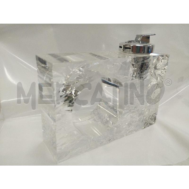 ACCENDINO DA TAVOLO PLEXIGLASS CM 18X5X15 | Mercatino dell'Usato Roma zona marconi 2