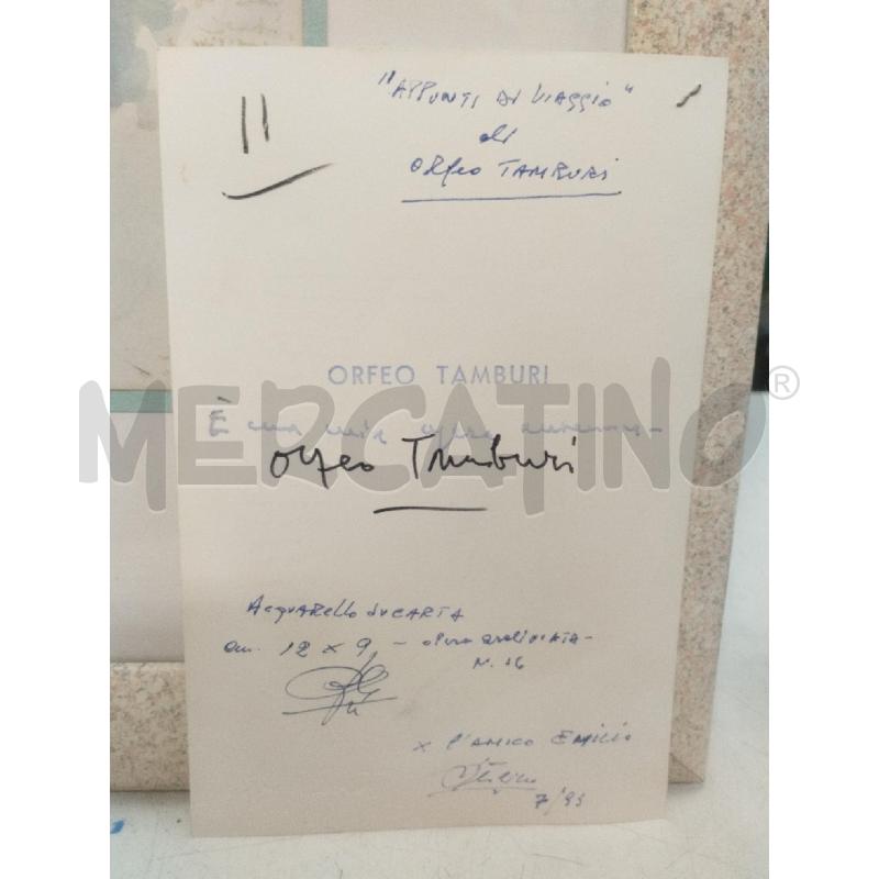 ACQUARELLO TAMBURI DONNA APPUNTI DI VIAGGIO C/AVANA | Mercatino dell'Usato Roma zona marconi 4